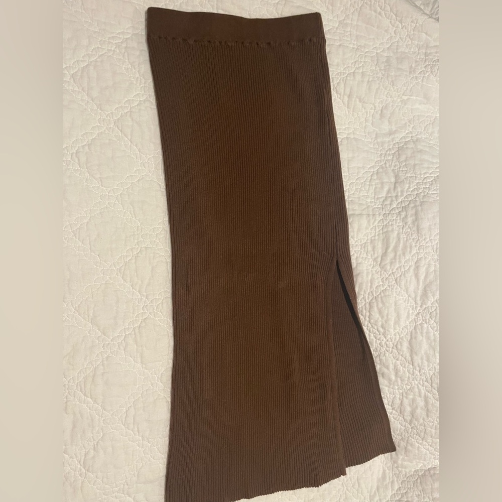 Cotton on ribbed maxi skirt